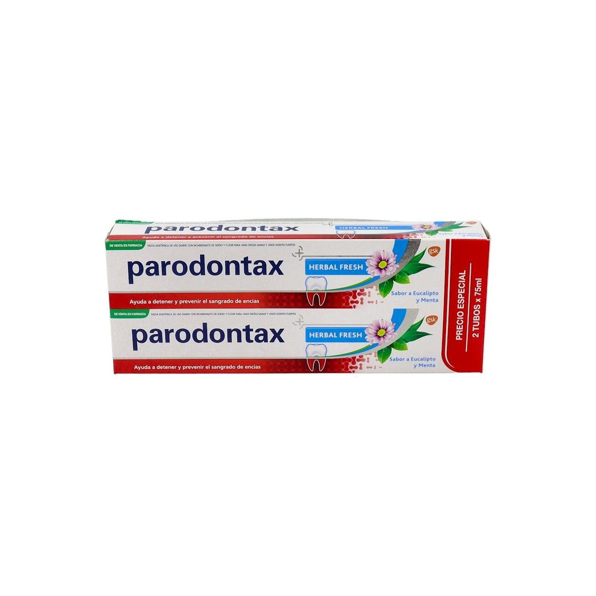 Duplo Parodontax Herbal Extra Fresh 2 X 75Ml