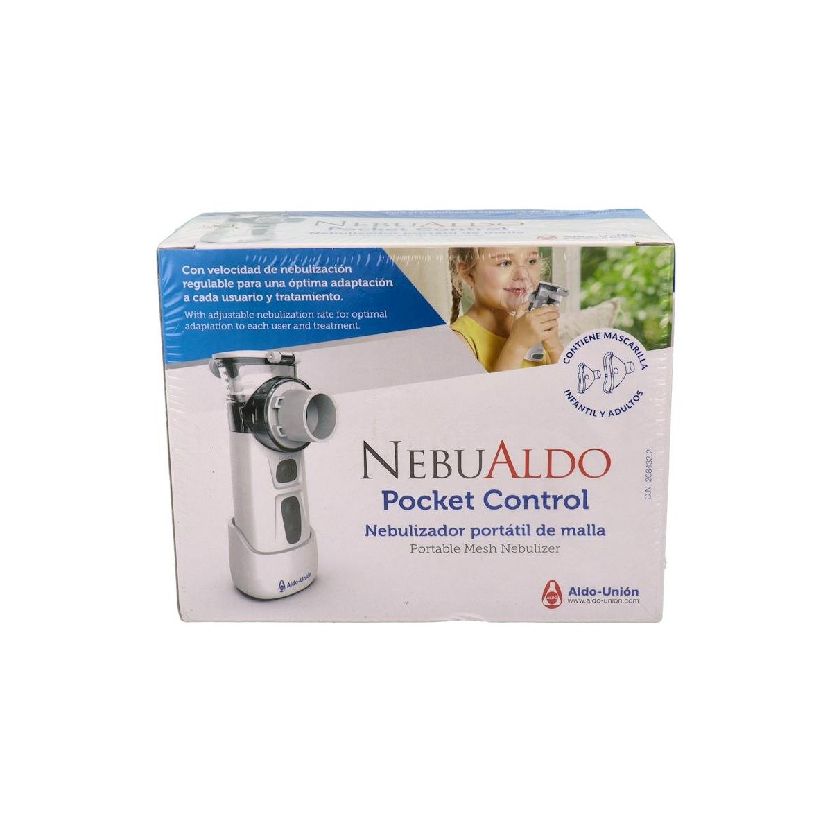 Nebualdo Nebulizador Portatil De Malla Pocket...
