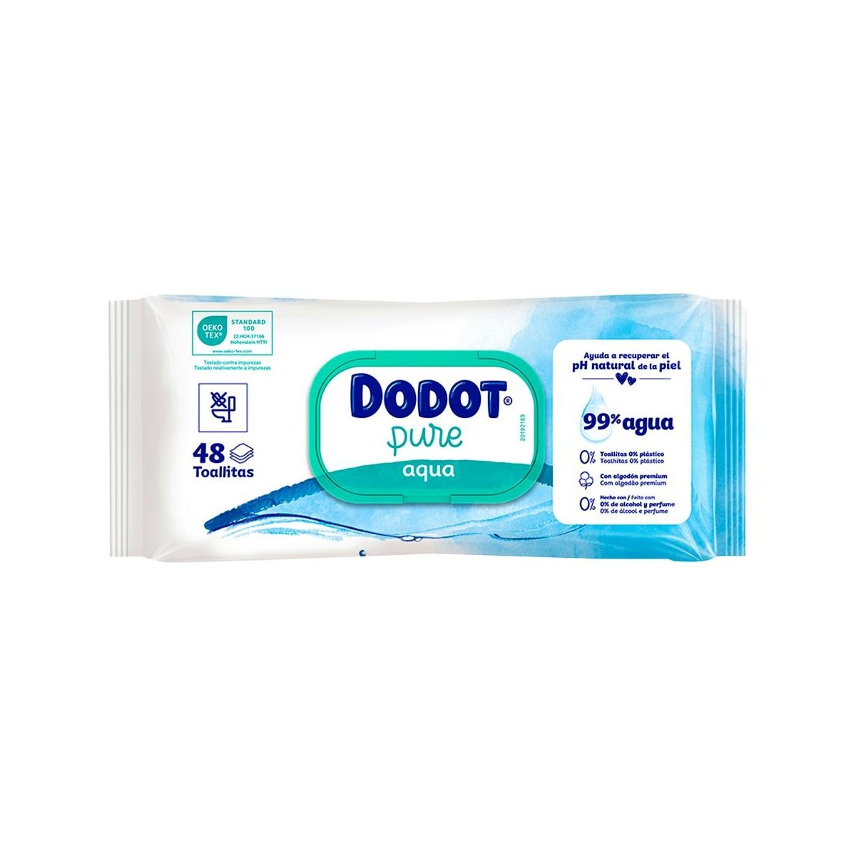 Dodot Toallitas Aqua Plastic Free 1X48