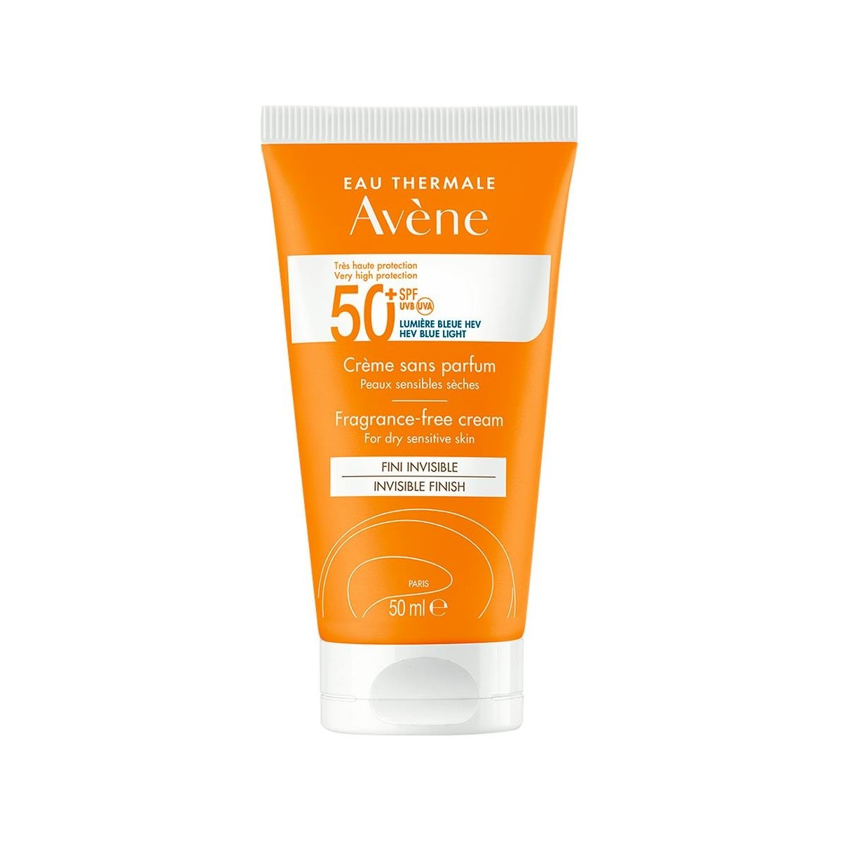 Avène Crema Solar SPF50+ Sin Perfume 50ml