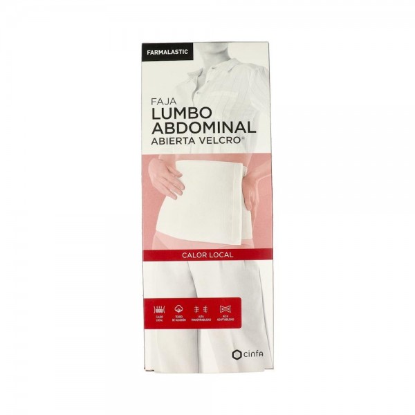 Faja Farmalastic Algodon Velcro Beig T 2 95-115