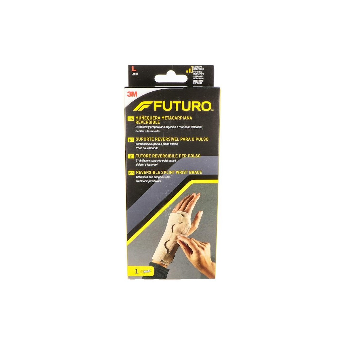 Muñequera Futuro Ferula Reversible T/L Beig