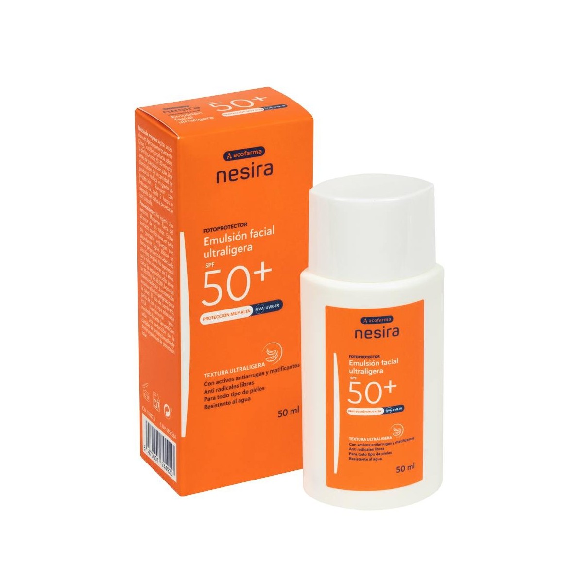 Acof. Nesira Emulsión Fluida Facial SPF 50+ 50 Ml