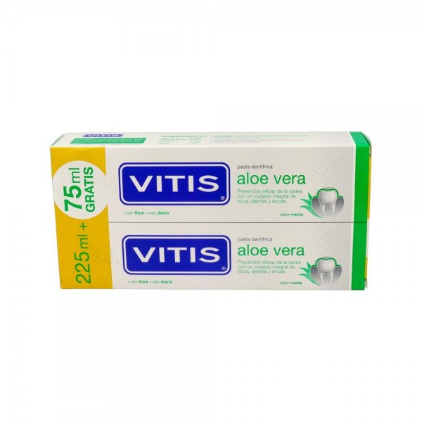 Vitis Aloe Vera Menta Pack Pasta 2 X 150 Ml (75 Ml Gratis)