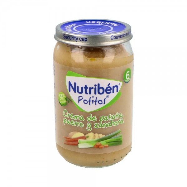 Nutriben Potito Crema Patatas Puerro Zanahoria 235 G +6 M