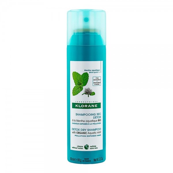 Klorane Champú seco détox a la Menta acuática BIO Todo...